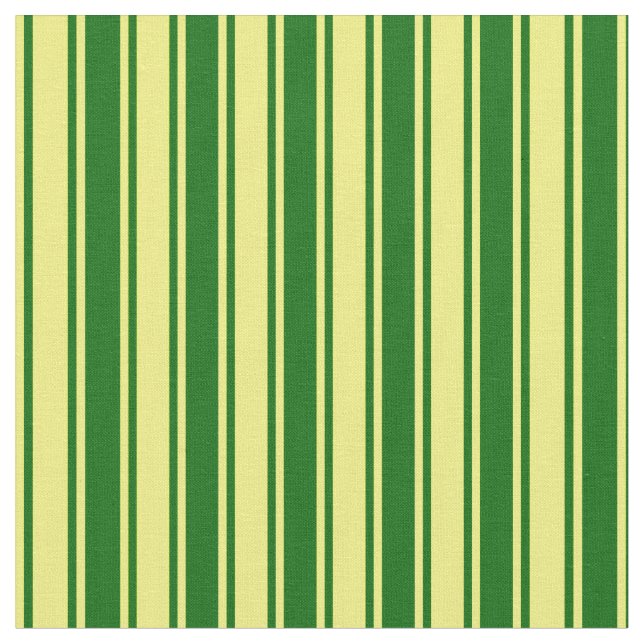 Tecido Padrão Verde Escuro e Amarelo de Faixa (Detalhe)