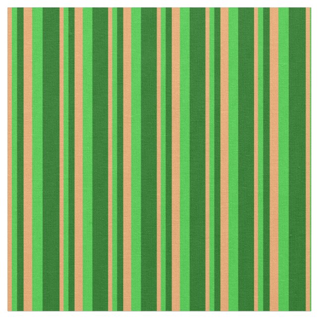 Tecido Padrão verde escuro, Verde limão e castanho (Detalhe)