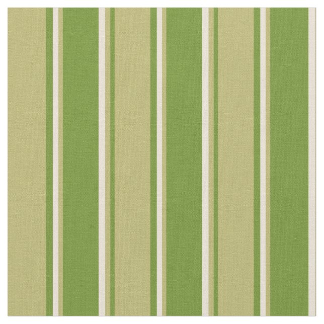 Tecido Padrão Verde, Khaki Escuro e Linhas Biscas (Detalhe)