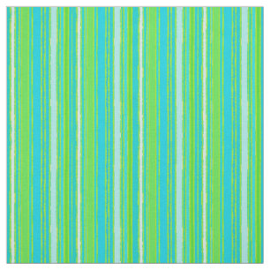 Tecido Padrão Verde limão Aqua Turquoise Blue Stripes
