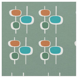 Tecido Padrão verde moderno de safra para amantes de retr