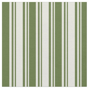 Tecido Padrão verde-oliva bege e escuro riscado/alinhado