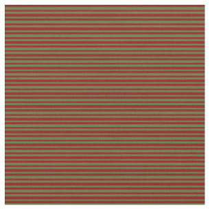 Tecido Padrão Verde-Oliva Escuro-Vermelho das Stripes