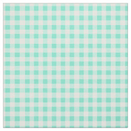 Tecido Padrão Verificado do Gingham Clássico da Mint Gree