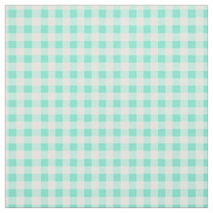 Tecido Padrão Verificado do Gingham Clássico da Mint Gree