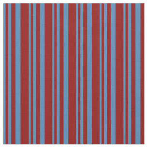 Tecido Padrão vermelho-azul e vermelho-escuro riscado/al