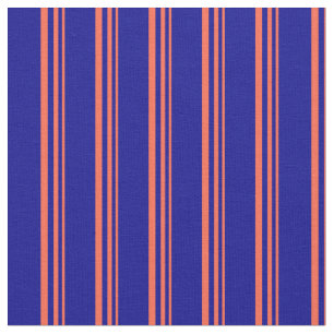 Tecido Padrão Vermelho e Azul Escuro Striped/Links