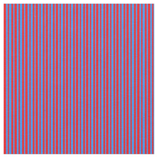 Tecido Padrão vermelho e azul riscado (Detalhe)