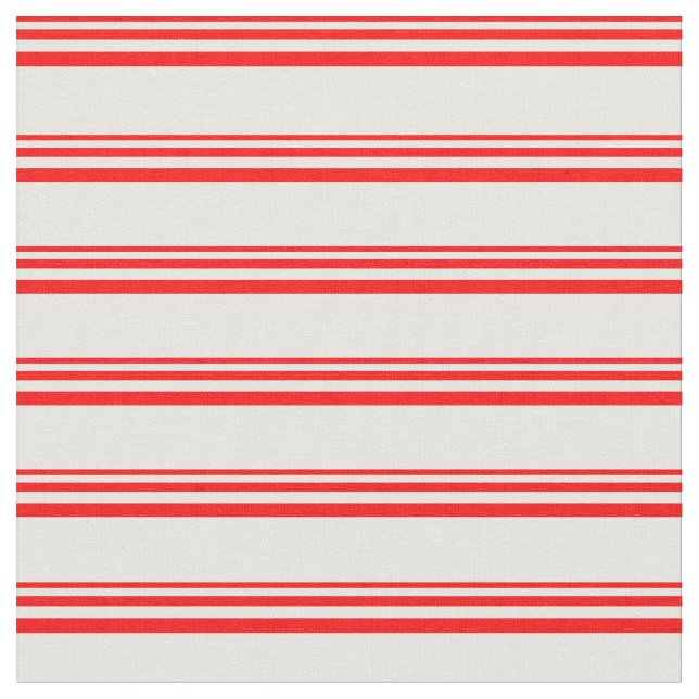 Tecido Padrão vermelho e branco linhado/riscado (Detalhe)