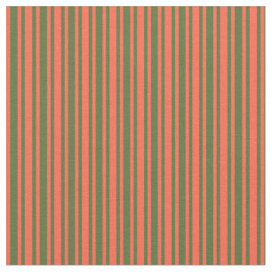 Tecido Padrão Vermelho e Escuro Verde Azeitado/Vinculado