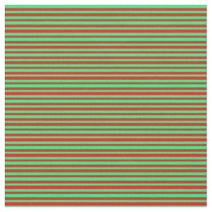 Tecido Padrão Vermelho e Verde das faixas