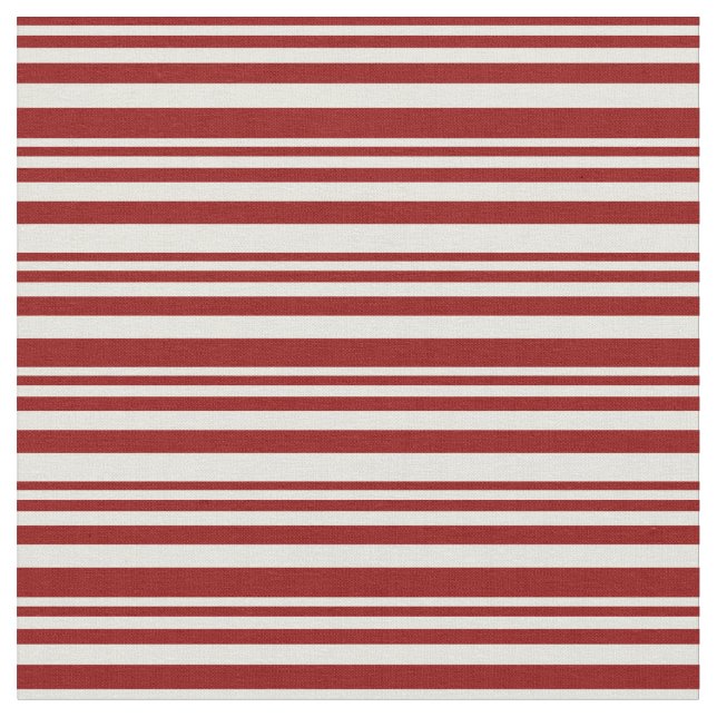 Tecido Padrão Vermelho Escuro e bege Striped/Links (Detalhe)