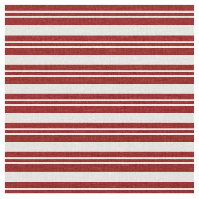 Tecido Padrão Vermelho Escuro e Creme de Casa (Detalhe)