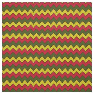 Tecido Padrão vermelho Hippie Chevron ZigZag Boho