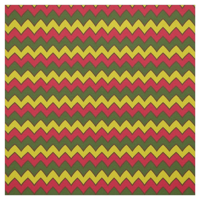 Tecido Padrão vermelho Hippie Chevron ZigZag Boho (Modelo)