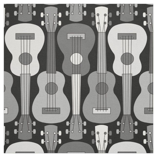 Tecido Padrão Vertical Ukulele (Modelo)