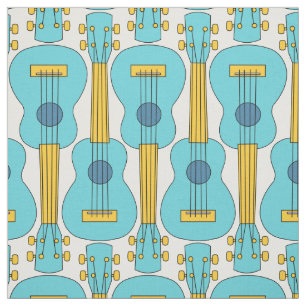 Tecido Padrão Vertical Ukulele
