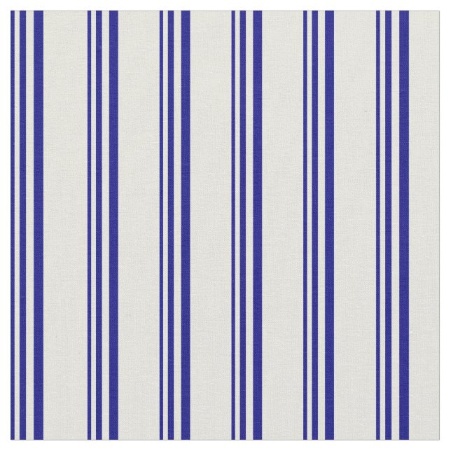 Tecido Padrão Vinculado a Azul e Beige (Detalhe)