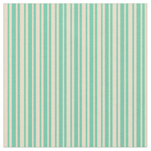 Tecido Padrão Vinculado de Aquamarine e Tan
