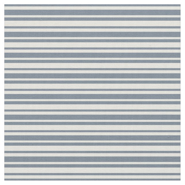 Tecido Padrão Vinculado/Striped de Cinzas Beige e Slate (Detalhe)