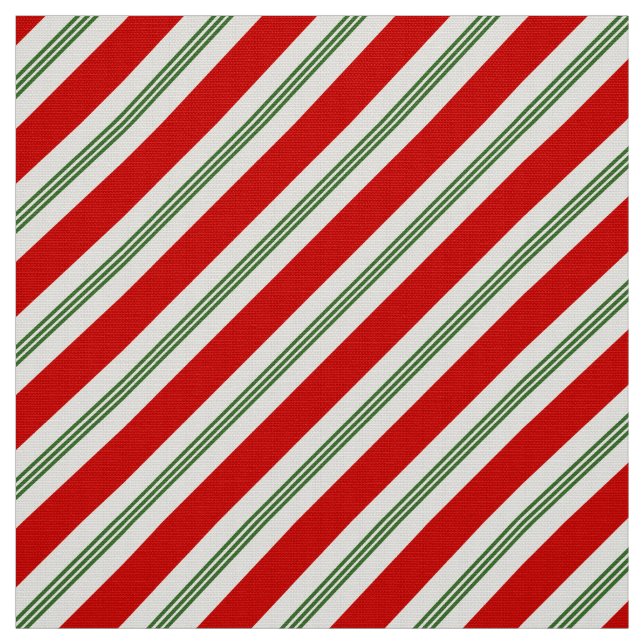 Tecido Padrão Vintage Candy Cane (Modelo)