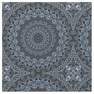 Tecido Padrão Wild Dark Blue Mandala