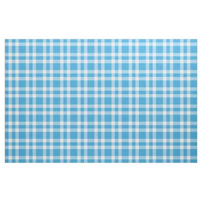 Tecido Padrão Xadrez Azul Branco (Jarda)