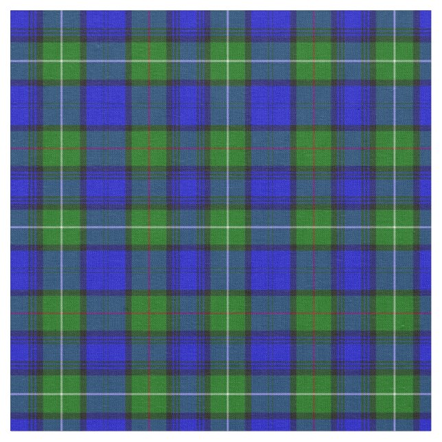 Tecido Padrão Xadrez Clan Mackenzie (Detalhe)