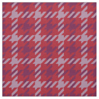 Padrão xadrez dente de cão vermelho carmesim roxo