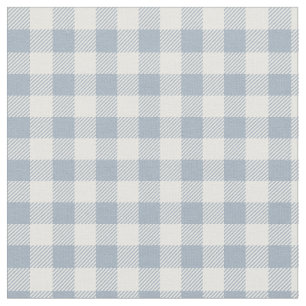Tecido Padrão Xadrez Gingham Azul Suave Branco Litorâneo
