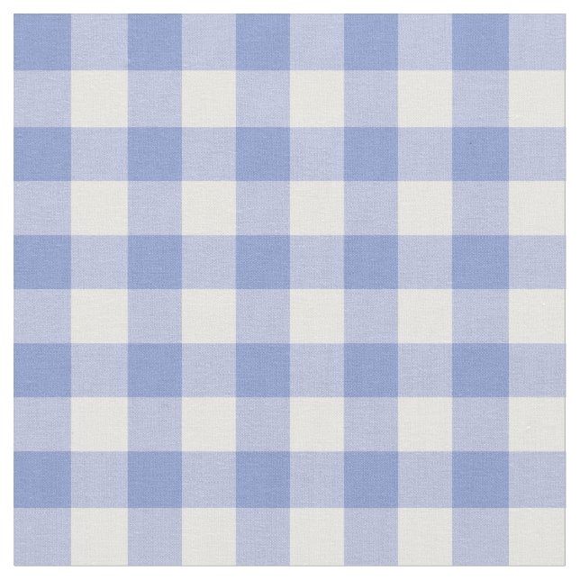 Tecido Padrão Xadrez Gingham Casa de Campo Azul (Detalhe)