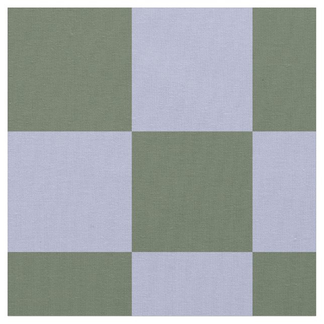 Tecido Padrão Xadrez Verde e Azul (Detalhe)