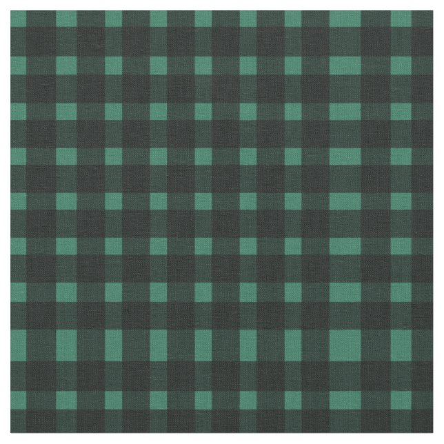 Tecido Padrão Xadrez Verde e Preto  (Detalhe)