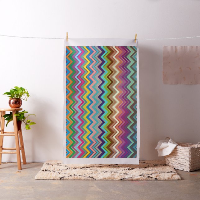Tecido Padrão ZIGZAG - colorido + suas ideias (In Situ)