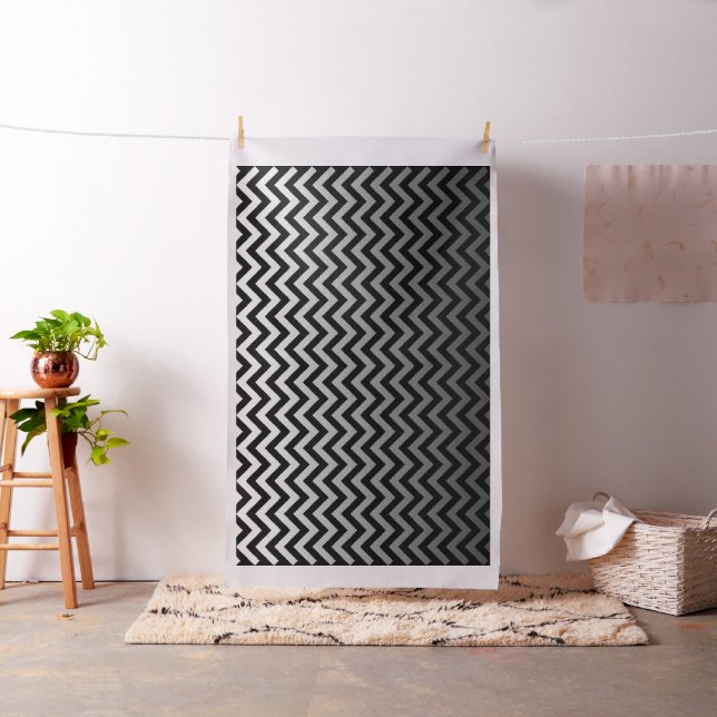 Tecido Padrão ZIGZAG - gradientes de cinza + seu backgr. (In Situ)