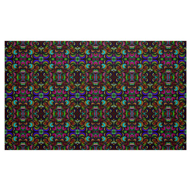Tecido Padrões abstrato multicoloridos (Fat Quarter)