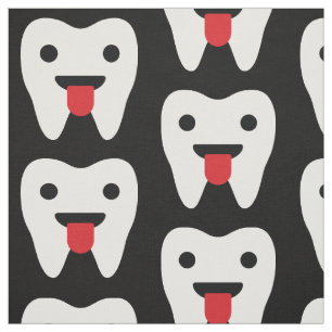Tecido Padrões Corações dos Dentes Bonitos