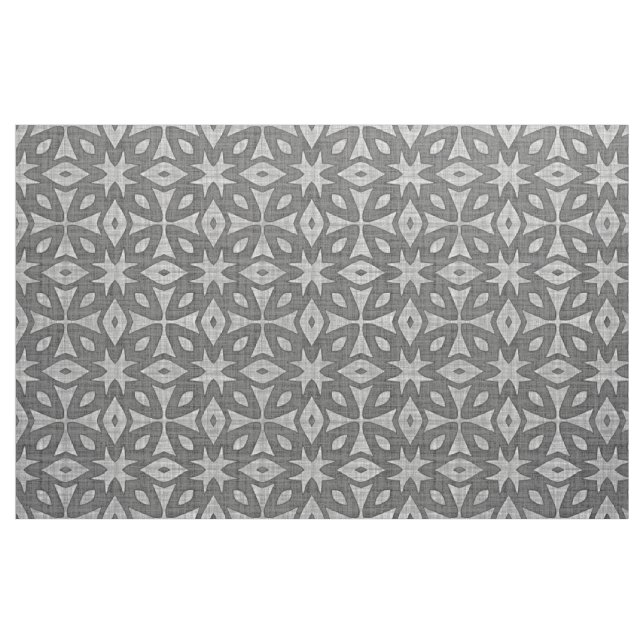Tecido Padrões da Cinza Funky Faux Batik Linen (Fat Quarter)