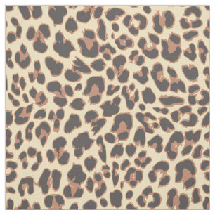 Tecido Padrões da pele animal do impressão do leopardo