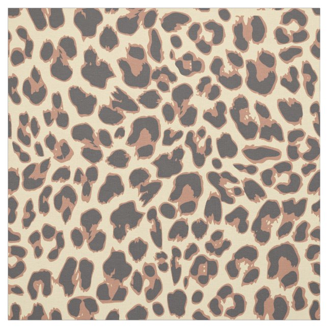 Tecido Padrões da pele animal do impressão do leopardo (Modelo)
