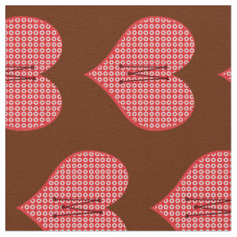 Tecido Padrões De Coração Bright Engraçado Monogramado