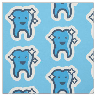 Tecido Padrões de dentes brilhantes