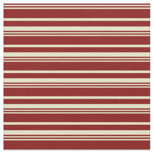 Tecido Padrões de Goldenho Maroon e Pálido de Stripes