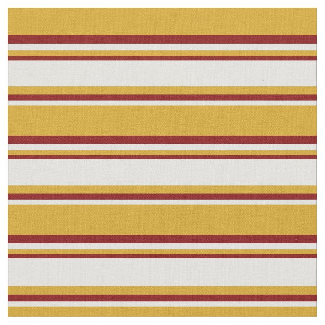Tecido Padrões de Goldenrod, Ciano Leve e Linhas Maroon (Detalhe)
