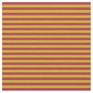 Tecido Padrões de Goldenrod e Brown de Stripes