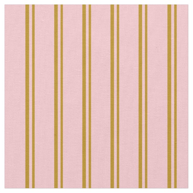 Tecido Padrões de Goldenrod Escuro e Strik Rosa (Detalhe)