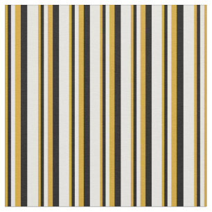 Tecido Padrões de Goldenrod, Preto e Branco