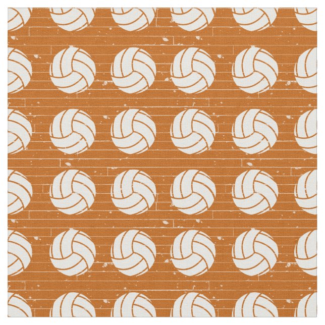 Tecido Padrões De Madeira De Voleibol De Laranja Queimado (Detalhe)