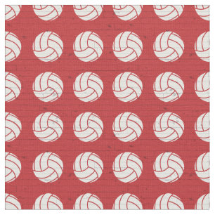 Tecido Padrões de Madeira de Voleibol Vermelho