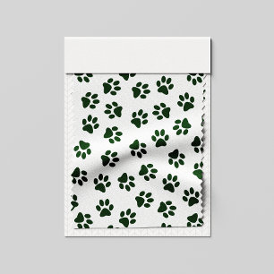 Tecido Padrões De Patas, Pistas De Cães, Pistas Verdes